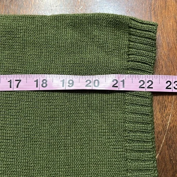 Vintage Borretti Olive Green Merino Wool Sweater Italy Made M